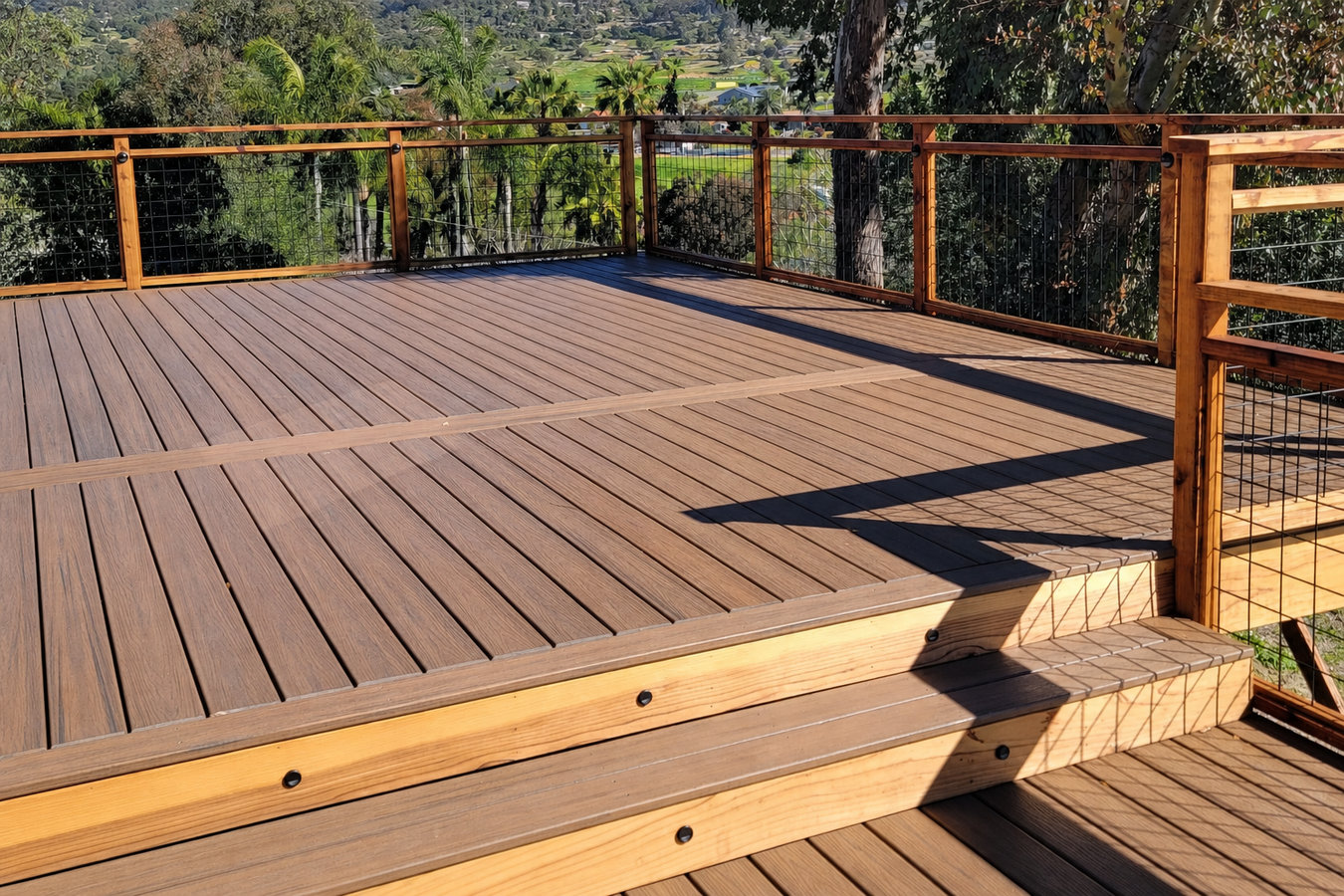 Composite deck installation